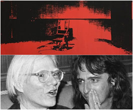 Andy Warhol with Alice Cooper